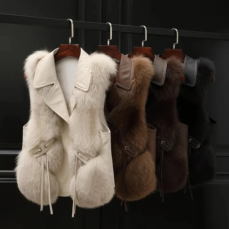 Gilet Court Femme Élégant et Douillet