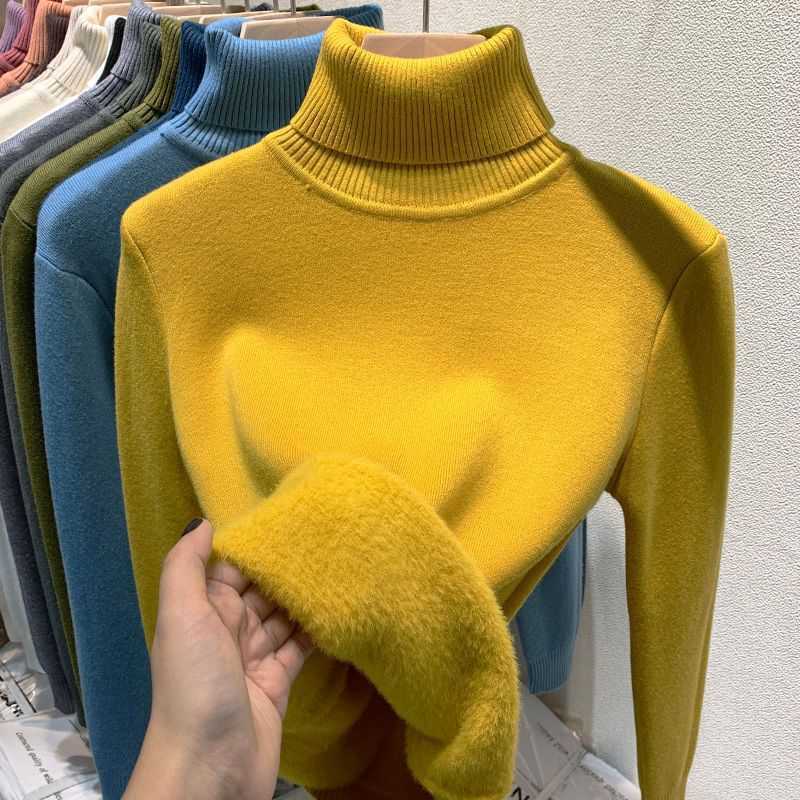 Haut Femme Col Roulé en Maille
