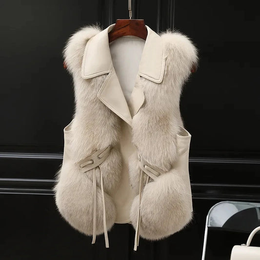Gilet Court Femme Élégant et Douillet