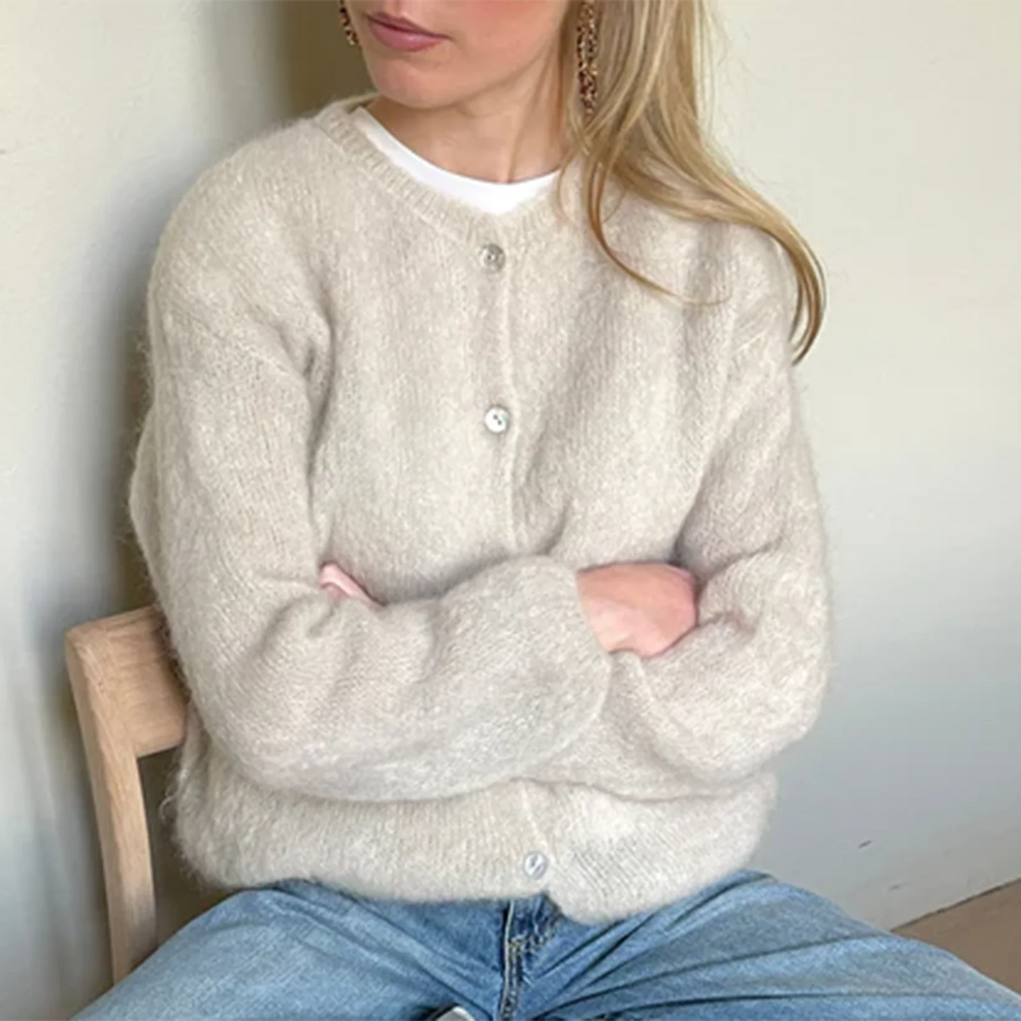 Pull bouffant en coton