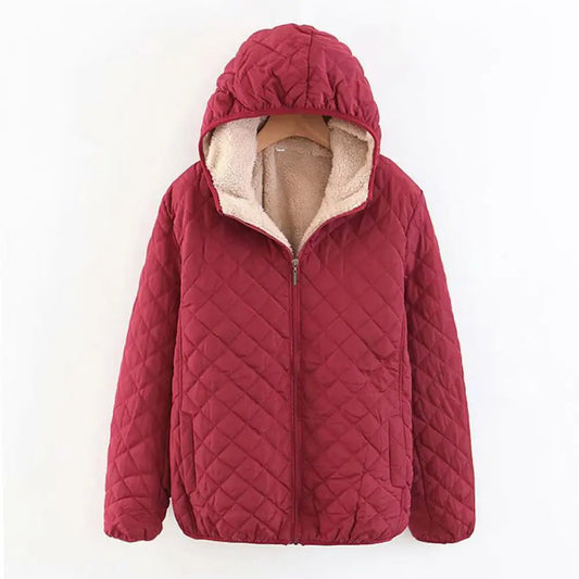 Veste Hiver Chaude en Polaire avec Capuche